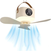 Портативний світлодіодний стельовий вентилятор 7200 мАч Generic (my-17208) Портативний світлодіодний стельовий вентилятор 7200 мАч Generic (my-17208)