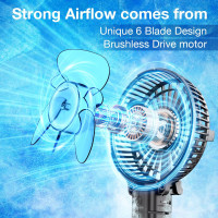 Портативний вентилятор VersionTech USB із 3 швидкостями чорний (my-18065) Портативний вентилятор VersionTech USB із 3 швидкостями чорний (my-18065)