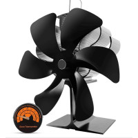 Вентилятор для камина, печи с магнитным термометром AhmyLion SF1216G (my-2041)