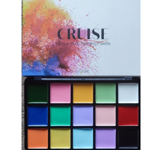 Масляные неоновые краски для боди-арт Cruise Ucanbe 15 цветов (my-2044)