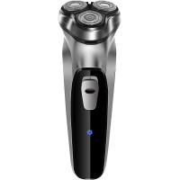 Бездротова електрична 3D-роторна бритва для чоловіків NWOUIIAY 5120 срібло (my-5055)
