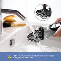 Бездротова електрична 3D-роторна бритва для чоловіків NWOUIIAY 5120 срібло (my-5055)