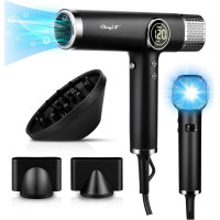 Малошумный фен CkeyiN MRD-3238 с бесщеточным двигателем, термоконтролем, отрицательными ионами, 110000 об/мин для быстрой сушки волос (my-2036)