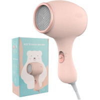 Міні-фен Lotvic 3 режими температури низький рівень шуму портативний рожевий (my-17033)