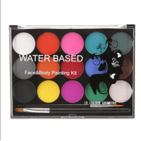Фарби для обличчя та тіла Poetry Shadow на водній основі для вечірок та Хеллоуїна Аквагрім 15 кольорів (my-14129)