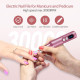 Бездротовий електричний фрезер для нігтів CANDWHIP, інструмент для полірування манікюру та педикюру, Рожевий (my-021)