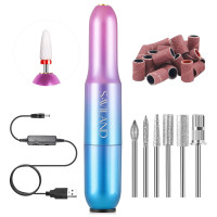 Портативный электрический фрезер для маникюра 20000 об./мин Saviland сине-фиолетовый градиент (my-7040)