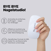 Оригінальна УФ-лампа Miss Sophie LED для нігтів з USB-кабелем, таймер 60/120 секунд білий (my-17149)