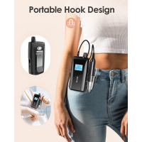 Портативний електричний фрезер для нігтів, професійний JR-801-чорний (my-0124)