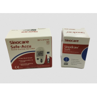 Тест-смужки Sinocare Safe-Accu 50шт. + Ланцети 50шт (my-18138)