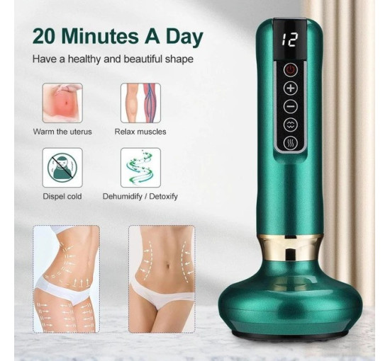 Масаж для тіла з інфрачервоним нагріванням Cupping Massager Електричний бездротовий вакуумний масажер (my-17066)