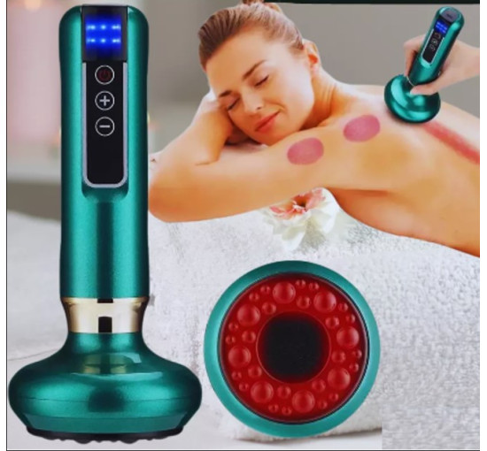 Масаж для тіла з інфрачервоним нагріванням Cupping Massager Електричний бездротовий вакуумний масажер (my-17066)