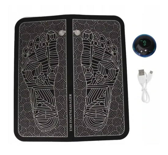 Массажный коврик для ног EMS Foot Mat с USB-зарядкой (my-079)