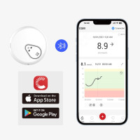 15-дневный непрерывный монитор уровня глюкозы с выводом результатов теста через приложение iCan CGM Sinocare iCan i3 (my-7075)
