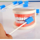 Одноразові тампони для ротової порожнини ZIZNBA, стерильні зубні губки для чищення порожнини рота та ясен без ароматизаторів, 50 шт, сині (my-2069)