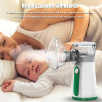 Портативний безшумний інгалятор Wholede з 2 масками та 1 мундштуком (my-3125)