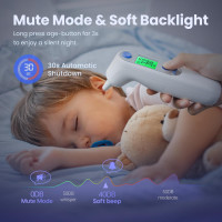 Вушний цифровий термометр для дорослих та дітей ANMEATE FC-IR109 (my-17130)