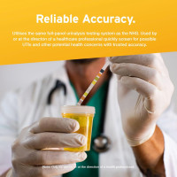 100 тест-полосок для анализа мочи на уробилиноген билирубин кетоны кровь белок нитриты лейкоциты глюкозу удельный вес pH AYDMED 11-в-1 (my-17153)