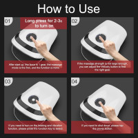 Електричний ручний масажер Xllent NX-S168 для лікування артриту та синдрому зап'ястного каналу білий (my-18079)