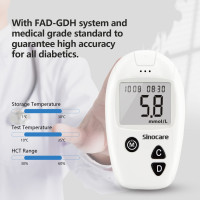 Сахароизмерительный прибор Sinocare Safe Accu с 10 тест-полосками (my-18108)