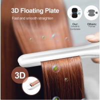 Выпрямитель для волос CkeyiN HF004 2 в 1, щипцы для завивки, керамический узкий утюжок с дисплеем (my-2054)