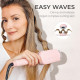 Плойка для волосся TYMO ROVY Beach Waves для завивки волосся з іонізацією та керамічним корпусом з трьома насадками, рожева (my-17060)