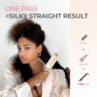 Выпрямитель для волос TYMO Ring Hair Straightener Brush с защитой от ожогов (my-17046)