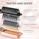Випрямляч для волосся TYMO Ring Hair Straightener Brush – праска для випрямлення волосся з вбудованою гребінцем, швидке нагрівання, захист від опіків (my-17046)