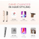 Випрямляч для волосся TYMO Ring Hair Straightener Brush – праска для випрямлення волосся з вбудованою гребінцем, швидке нагрівання, захист від опіків (my-17046)