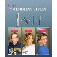 Плойка выпрямитель и щипцы для завивки волос TYMO HC506DP Airflow 2.0 Flat Iron золотисто-розовый (my-18056)