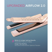 Плойка випрямляч та щипці для завивки волосся TYMO HC506DP Airflow 2.0 Flat Iron золотисто-рожевий (my-18056)