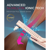 Плойка випрямляч та щипці для завивки волосся TYMO HC506DP Airflow 2.0 Flat Iron золотисто-рожевий (my-18056)