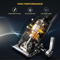 Професійна машинка для стрижки волосся та триммер для бороди для чоловіків Solati JY-D022 акумуляторна бритва з Т-подібним лезом (my-17068)