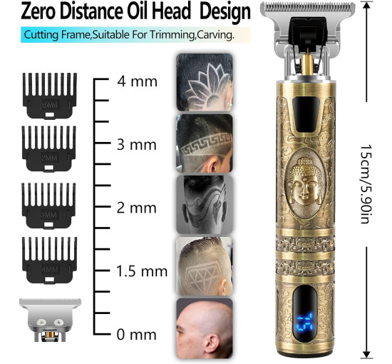 Профессиональная мужская машинка для стрижки волос CKCLR LFQ09 с Т-образным лезвием (my-4322)