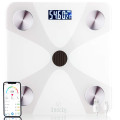 Цифрові смарт-ваги для вимірювання ваги тіла та ІМТ KNOCKY WHITE (my-2061)