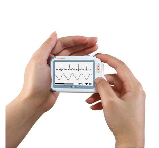 Монітор показників життєдіяльності, холтер ЕКГ, кров'яний тиск, SpO2 насичення киснем Checkme™ Pro Standard (my-055)