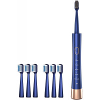 Ультразвуковая электрическая зубная щетка с 6 насадками MUARRON EUBY синий (my-17168)