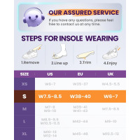 Стельки для плоскостопия QBK QD3 для устранения боли в пятке, спине Comfort S (my-12064)