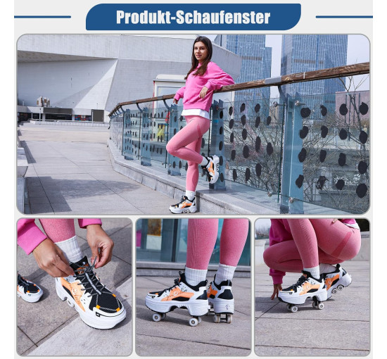 2-в-1 роликові ковзани та кросівки для дітей TOME.SKATES EU-40 (my-18110)