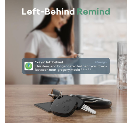 Смарт Bluetooth трекер брелок ATUVOS Tag AT2301 (для iOS) со звуковым сигналом (my-18147)