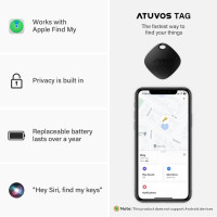 Смарт брелок, Bluetooth локатор для ключей, кошелька, сумки ATUVOS (my-9099)