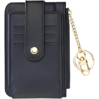 Женский кошелек HAOXYO на пуговицах, кошелек и визитница с окошком для удостоверения личности (my-12029)