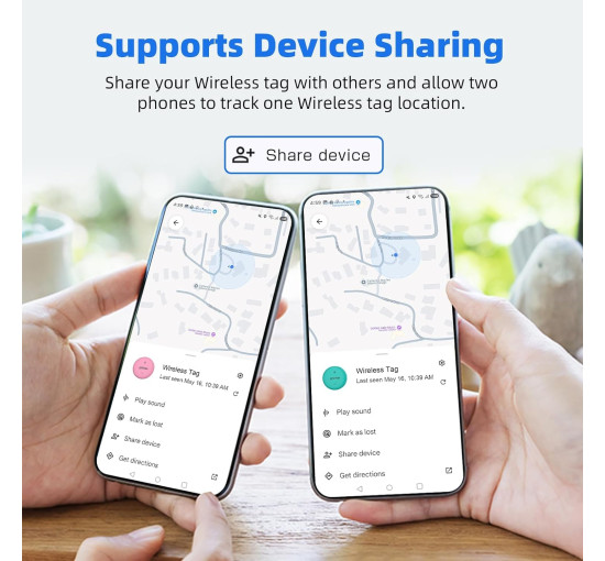 Оновлені мітки для Android-трекера 2025 розумний Bluetooth-трекер, сумісний з додатком Find Hub (my-18095)