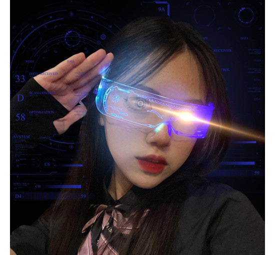 Светодиодные очки Visor A1 с подсветкой (my-17199)