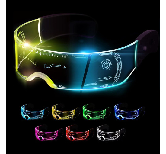 Светодиодные очки Visor A1 с подсветкой (my-17199) Светодиодные очки Visor A1 с подсветкой (my-17199)