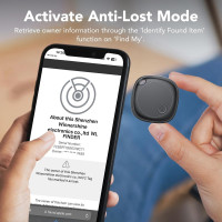 Bluetooth-мітка Air Tracker для пошуку предметів (4 шт.) з функцією пошуку ключів, сумісна з Apple Find My (тільки iOS), водонепроникність IP67 (my-17140)