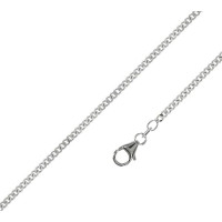 Жіноче та чоловіче намисто QUADRI із срібла 925 проби з діамантовим огранюванням, ширина ланцюжка 1,2 мм - довжина 61 см, зроблено в Італії (my-15352)