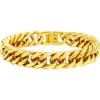 Чоловічий браслет FaithHeart 19 см, панк-браслет з нержавіючої сталі, ширина 8 мм, кубинський браслет-ланцюжок з застібкою, що розкладається (my-15388) Чоловічий браслет FaithHeart 19 см, панк-браслет з нержавіючої сталі, ширина 8 мм, кубинський браслет-ланцюжок з застібкою, що розкладається (my-15388)