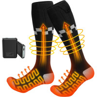 Електричні шкарпетки з підігрівом ikuchelife JRW-6K Black з 4 налаштуваннями температури (my-2083)