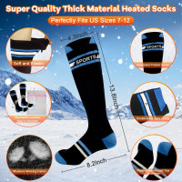 Електричні теплі шкарпетки з керуванням та підігрівом VICEPLUS RTX-DR08L для жінок та чоловіків, 5000 мАг, USB (my-076)